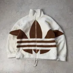 adidas アディダス フリースジャケット ブラウン