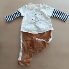 クマ柄ロンパース 70cm