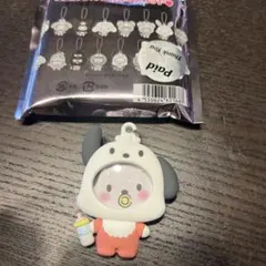 サンリオキャラクターズフォトバッジ付きマスコット　ベビーシリーズ　ポチャッコ