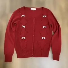 MINIMUM 赤 カーディガン サイズ2