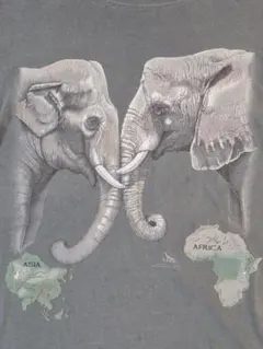 象 ゾウ Elephant イラスト Tシャツ
