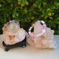 神秘的❇️ヒマラヤ水晶クラスター2個セット1kg越え