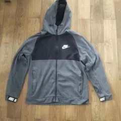 ナイキNike フルジップパーカー グレー/ブラック　Lサイズ