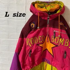 ゴールドウィン　90sクレイジーカラー　ハーフジップ中綿ダウンジャケットのサムネイル