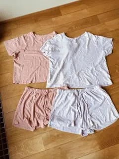 GU ラウンジセット2枚組　ピンク＆パープル