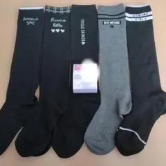 【新品】しまむらガールズハイソックス5足セット　19〜24cm