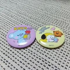BT21 缶バッチ2点セット