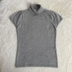 INGNI タートルネック 半袖ニット グレー M