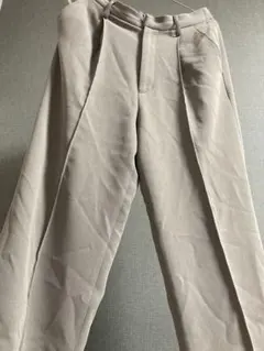 LEPSIM ワイドタックパンツ M レプシィム ベージュ