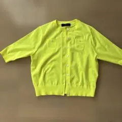 CABaN ファインポリエステル ハーフスリーブポケットカーディガン