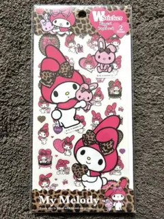 My Melody マイメロ サンリオ レオパード柄シール 2シート レア