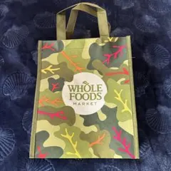 【新品】Whole Foods Market 迷彩柄エコバッグ