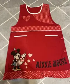 Disney Minnie Mouse エプロン レッド ドット　サイズＭーＬのサムネイル