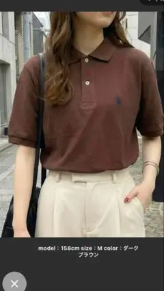 U.S. POLO ASSN. ポロシャツ ブラウン