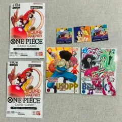 ワンピースカードゲーム ラウンドワン プロモーションパック ウソップ　ブルック