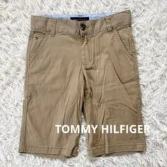 TOMMY HILFIGER キッズベージュコットンハーフパンツ　130