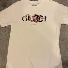 スネークデザイン Tシャツ ホワイト