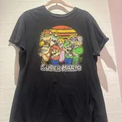 SUPER MARIO スーパーマリオ NINTENDOキャラクタープリント Ｌ