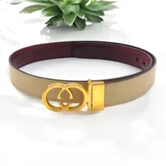 【未使用に近い】GUCCI GGライン インターロッキング　シマ　GG柄 グッチ シェリーライン GG柄 インターロッキング ロゴ