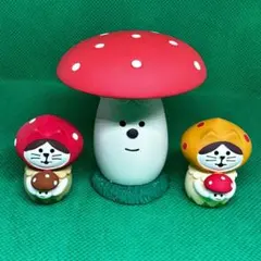 デコレ　コンコンブル　パラソルきのこ＆ねこずきんきのこペア　送料無料