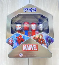 激レア 【MARVEL】Disney 100周年 デザイン缶 ペッツ 4本セット