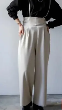 AgAwd　アガウド サイドベルトパンツ
