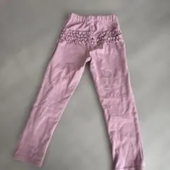 フリル付きピンクロングパンツ