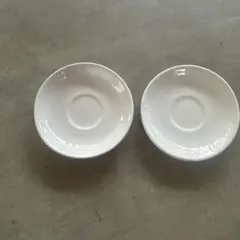 ホワイト丸型皿2枚セット