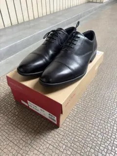 1回のみ使用ビジネスシューズ黒アシックス26.５cm