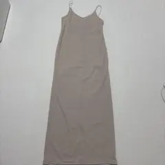 GRL キャミワンピース　S オフベージュ