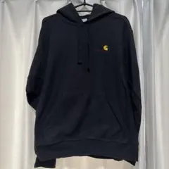 Carhartt 黒 フード付きパーカー
