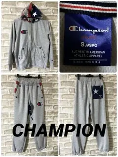 CHAMPION メンズS セットアップ　上下セット　パーカー　星条旗　パンツ