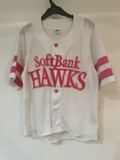 【値下げ】福岡 ソフトバンクホークス 2008 タカガール M 白ピンク