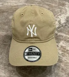 ニューエラ ニューヨークヤンキース 9TWENTY ベージュ キャップ