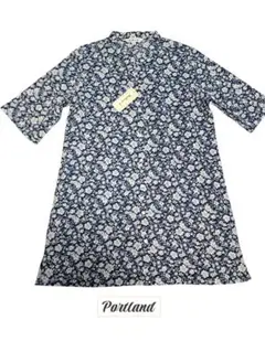 新品　Portland 花柄 五分袖シャツ