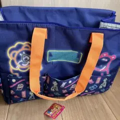 たべっこどうぶつ ネオンアート 保冷トートバッグ　ライオン　キリン　松田元太