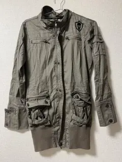 y2k ミリタリースタイルジャケット カーキ