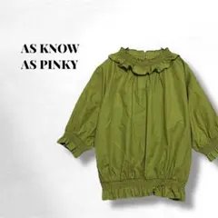 【アズノゥアズピンキー】半袖トップス ブラウス シャツ コットン100％ フリー