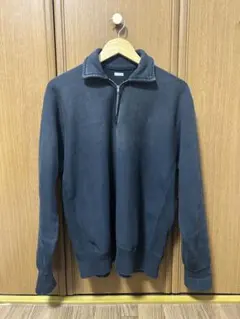 【a.presse】ハーフジップスウェット フェードブラック　サイズ3