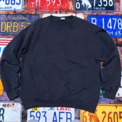 90s USA製 JOCKEY 無地スウェット XL ブラック 古着