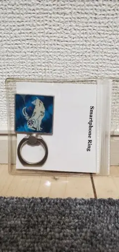 【未使用】スマホリング 犬 和風デザイン