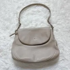 【美品】ケイトスペード レザーバッグ 上品ベージュ