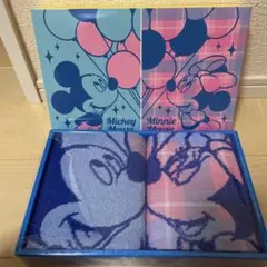 ミッキー・ミニー フェイスタオルセット