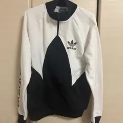 adidas トレフォイル トラックジャケット ホワイト ブラックのサムネイル