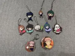 呪術廻戦 ラバーマスコット アクキー 缶バッチ セット