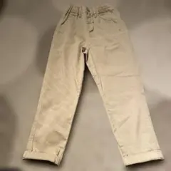 ユニクロ　ベージュ ゴムウエスト カジュアルパンツ