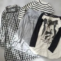 まとめ売り 4点 ユニクロ GU ロンT シャツワンピース 7分袖ニット 春服