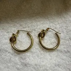 ゴールド　フープピアス　サージカルステンレス