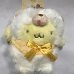 サンリオ ポムポムプリン ふわもさドール ぬいぐるみマスコットホルダー
