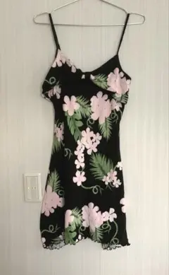 RASBORA ハワイアン　花柄　キャミワンピース M